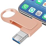 Lyshery USB Stick 512GB Speicherstick 4 IN 1 USB 3.0 Flash Laufwerk Photostick Externer Speicher USB C Stick für Handy/Laptop/PC/OTG Android Daten Kopierten Mit EIN-klick