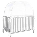 Zelt Krippe – Pop-Up-Babybett-Baldachin mit atmungsaktivem Netz, Kleinkind-Zelt für Reiseschutz, Spielhof-Abdeckung, tragbares Sicherheitsnetz für Zuhause, Schlafzimmer, Kindertagesstätte, Schule