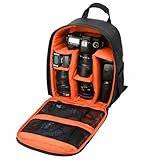 Reise-Kamera-Rucksack, 33 x 26,5 x 12,5 cm, Aufbewahrungstasche für Fotografen, leichte DSLR-Ausrüstung, schützende Objektiv-Organizer-Tasche für Damen und Mädchen, Sportler, Reisen, Outdoor-Zubehör