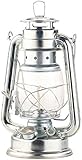 Lunartec Öllampe: Nostalgische Petroleum-Sturmlaterne mit Glaskolben, verzinkt, 24 cm (Petroleumlampe Sturmlaterne, Petroleumlampe Glas, Zylinder)