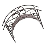 BESTonZON Mikrolandschafts Bogenbrücke Mini Garten Metallbrücke Gartendekoration Für Den Außenbereich Hofbrücke Mikrolandschaftsverzierungen Bogenwegbrücke Miniaturbrücke Für