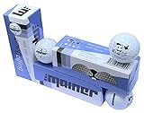 Emainer emoG Golfball, softe Golfbälle mit maximaler Reichweite, Dieser Ball kennt Dein Highscore, 3er-Pack, weiß (1x 3er (3 Bälle))