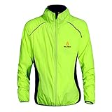 Fahrrad Windjacke Herren Dünn Leicht Fahrradjacke Wasserdicht Atmungsaktiv Jacket Sport Windjacke Leicht Fahrrad Sommer Rennrad Sportjacke Outdoor Windbreaker Für Radfahren Mountainbike (Green, XL)