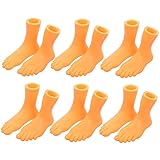GLSTOY 6 Paar Zehenfinger Abdeckungen, Fingerpuppen Für Kinderfüße, Fußspielzeug, Fingerfüße, Füße, Fingerpuppe, Fingerfuß, Mini Fingerfüße, Fingerpuppenfüße, Puppenfüße,