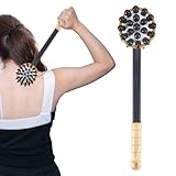 Jlobnyiun Massagehammer | Rückenkratzer | Entspannungsausrüstung mit langem Griff Doppelseitiges tiefes Gewebewerkzeug für Nacken, Taille, Arme, Beine, Ganzkörper Home Workplace