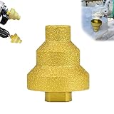 Effective Diamond Core Drill Bit,diamond Stepped Pagoda Drill Bit,Hole Expander,Chamfer Multi-Layer Conical Hole Opener for Metal, Tile, Marble,apply ToConcrete, Tile, Marble, Engineered Stone-M14