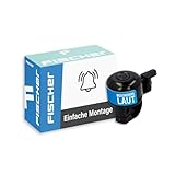 FISCHER Mini Fahrradglocke, schwarz, One Size