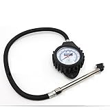 Zeiger Reifendruckmesser für Autos mit Kupferdüse, Gummi-Schutzhülle und 430 mm flexiblem Schlauch für genaue und zuverlässige Reifendrucküberwachung