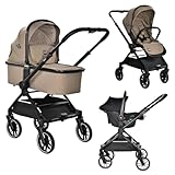 Lorelli Kinderwagen 3-in-1 Braun inkl. Autostoel 1002195-2415