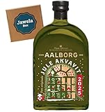Aalborg Jule Akvavit 2025 47% 0,7 L - Aquavit Limitierte Edition - Premium Weihnachts-Aquavit - Kümmel-Dill-Koriander Destillat mit Orange und Mandel - Jawela Box