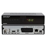 ZEHNDER HX 2400 TC Hybrid Receiver - DVB-C und DVB-T2 geeignet, Receiver für TV, Aufnahme und Timeshift Funktion über USB, 4-Stelliges LED Display, Lernbare Fernbedienung, 12V Netzteil, Full HD 1080p