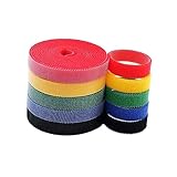 Hemobllo Wiederverwendbare Kabelbinder Mit Kabelorganisator Und 15mm x Flexible Kabelstraps Für Ordnung Und