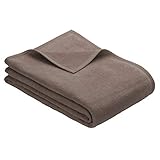 Ibena Porto Sofaschoner 75x200 cm - weich, strapazierfähig & maschinenwaschbar, Sofaschutz Taupe einfarbig