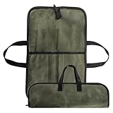 Genérico Messertasche – Tragbare Küchentasche, Reise-Koch-Organizer | Wachstasche mit Fächern für Küchenutensilien, Camping, Küche, Reisen, Armeegrün, Consulte la descripción
