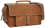 Gusti Kameratasche Leder - Noah mit herausnehmbarem Objektivfach geeignet für Canon Nikon Olympus Ledertasche Braun Leder