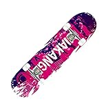 Skateboard für Kinder, Skateboard 31', komplettes, 8-lagiger Ahorn, konkaver Cruiser, Skateboards for Jungen, Teenager, Erwachsene und Anfänger(24)