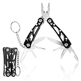 Ouligay Multifunktionszange Klein, 13 in 1 Mini Multitool mit Zange, Multifunktionstool mit Zange Klappmesser, Faltbares Mulitool für Den Outdoor Camping Wandern Reparieren
