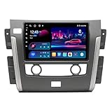 Doppel Din 10 Zoll Android 14 Autoradio für Nissan Patrol Y62 2010-2020 mit Wireless Carplay AHD Rückfahrkamera Bluetooth Lenkradsteuerung GPS (T600 [8+128G])