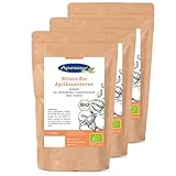 Ayursana Bittere Aprikosenkerne Bio 3x 1000g - Reich an Amygdalin - Saatgut, naturbelassen & schonend getrocknet - Zum Beimischen von Smoothie Bowls, Müslis – Apricot Nuts geprüft im deutschen Labor