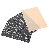 Angoily 3 Blätter Aufkleber für Tastaturbuchstaben hinterleuchtet USB-Tastatur English Keyboard Stickers Keyboard zubehör Universelle englische Tastaturaufkleber Tastaturbeschriftungen PVC