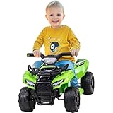 Actionbikes Motors Kinder Quad Elektro Jumpy | Elektroauto - Kinderquad - Kinderauto elektrisch - Elektrofahrzeuge - Quad bis 3 km/h - Elektrofahrzeug - Elektro Auto für Kinder ab 1 Jahr (Grün)