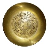 UTHCLO Antikes Kupfer Kalligraphie Tintenplatte Tintenfass Pinselhalter für Chinesische Kalligraphie Robust Vielseitig Langlebig Geschenkidee für Schriftkunst