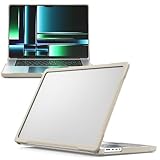 Tablet-Hülle Transparente Rückschale, kompatibel mit MacBook Pro 14 Zoll 2021/2023 A2442/A2779/M3 A2918/A2992/Pro 2024 M4 A3112/A3185/A3401, schlanke, stoßfeste, robuste TPU-Schutzhülle(Khaki)