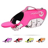 ThinkPet Hund Schwimmweste Einstellbare Rettungsweste Reflektierende Lifesaver mit Auftrieb