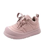 Barfußschuhe Kids Winter Water Proof Flat Keep Warm Snow Boots Comfortable Shoes Sneaker Mädchen 31 (Pink, 28 Toddler)
