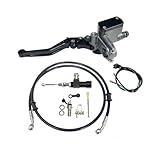 SUSHUANG Motorrad Bremsschlauch Master Zylinder Stricken Öl Schlauch Für Suzuki 12,7mm Kolben Motorrad Hydraulische Kupplung Kit Hebel Fahrrad Bremskabel(Black SY B)