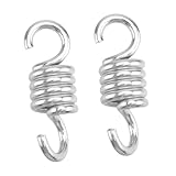 SHINEOFI 2 STÜCK Teiliges Hammock Federn aus Edelstahl Robuste Schaukelstuhl Feder für Hängesessel und Hollywoodschaukel Schwerlast Feder mit Geringem Geräusch Geeignet für Outdoor und