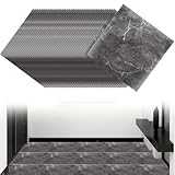 DAJAVE 40 Stück PVC Bodenbelag Betonoptik, 30cm x 30cm Vinylboden Selbstklebend Bodenfliesen Betonoptik Grau Klebefliesen Boden, Vinylboden Rutschfest, Wasserfest, Vinyl Fliesen Wohnzimmer