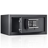 Digitaler feuerfester Wandtresor – Anchosafe Elektronische Sicherheitsbox für Home Office, diebstahlsichere Aufbewahrungslösung, sicherer Schutz von Dokumenten und Wertsachen