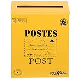 VALICLUD Wandmontierter Vintage Briefkasten aus Eisen Rustikaler Postkasten mit Großer Kapazität Dekorative Hängende Mailbox für Zuhause Büro und Gemeinschaft Platzsparend und Praktisch