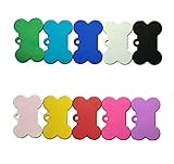 Knochenförmige Erkennungsmarke, 10 Stück Hundemarke Adressanhänger,Hundeknochenanhänger für Hunde und Katzen Haustier-Erkennungsmarke (38 mm)