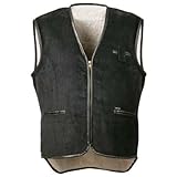 Cord Weste mit Webpelz,Farbe schwarz, Gr.L