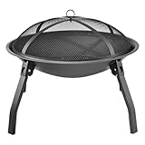 Feuerschalenofen-Set für den Innenbereich, zum Aufbrühen und Grillen, Holzofen mit Holzkohlegrilltisch für den Winter, Terrasse