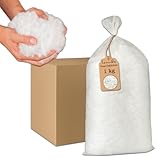 Leanbe Faserbällchen Kissenfüllung, Füllmaterial für Kissen, Plüschtiere und Füllstoff (1 kg = ca. 50 Liter)
