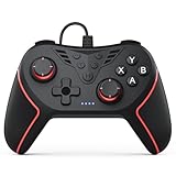 RivalPlay PC Controller mit 2-Tasten-Zuordnung, Kabelgebundener Joystick Controller Kompatibel für Win(7/8/10/11) mit Plug-and-Play Doppelter Vibration