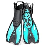 Luziyun Taucherflossen Schwimmflossen Verstellbare Flossen fur Erwachsene Tauchflossen Flossen Schnorcheln, Verwendet fur Herren Damen Kinder Schnorchelflossen Schwimmflossen (ML/XL)