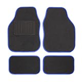 Safe Travel 27651 Universal-Automatten-Set für Linkslenker, Geschweißter Ferseneinsatz, Blaue Einfassung