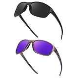 TJUTR 2-Pack Sportbrille Fahrradbrille Herren Damen Polarisiert mit UV400 Schutz, Rundum-Sportsonnenbrille für Radfahren, Laufen, MTB, Running