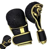 Boxhandschuhe – Boxhandschuhe für Erwachsene, tragbar, verstellbar, mit Polsterung für Boxsack, Übung, Fitness