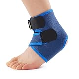 BraceUP Sprunggelenkbandage für Kinder – Verstellbare Fußstütze für Jungen und Mädchen, ideal bei Verstauchungen, Verletzungen und für aktive tägliche Bewegung (S)