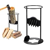 WDKXCN Holzspalter Manuell, Gusseisen Manueller Holzspalter, Arbeitssparender Anzündholz Spalter, Tragbarer Brennholzspalter, Sicher Kindling Cracker für Zuhause und Outdoor Campingplatz