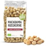BODE NATURKOST – Macadamianusskerne BIO 1kg - Große, ungeröstete Bio Macadamianüsse mit buttrig-nussigem Geschmack. Ideal als Snack, für Pralinen, Backwaren oder Desserts