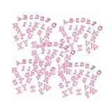 ORFOFE 100 Stück Holzbuchstaben Chips Kreative Englische Alphabet Holzscheiben für DIY Bastelprojekte Sichere Holzverzierungen für Kinderförderung und Dekoration