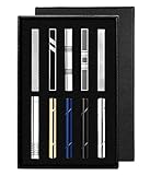 YADOCA 10 Pcs Krawattenklammer Set für Männer Herren Kupfer Metall Klassisch Krawattenklammer Bar Clip Hochzeit Geschäft mit Geschenkbox