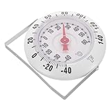 MERRYHAPY Außen Thermometer Für Wandmontage Mechanisches Thermometer Zur Messung Der Außentemperatur Und Innenraumtemperatur Präzises Temperaturmessgerät Für Garten Balkon Und Mehr