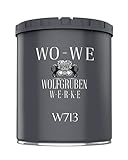 WO-WE Fliesenlack Fliesenfarbe Wandfliesen W713 Tief Schwarz ähnl. RAL 9005 1L